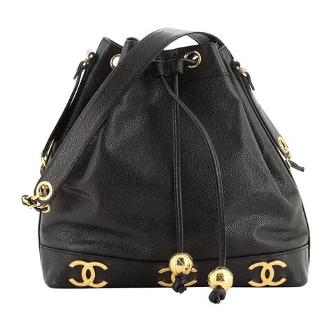 chanel drawstring bag canvas|chanel drawstring bag vintage.